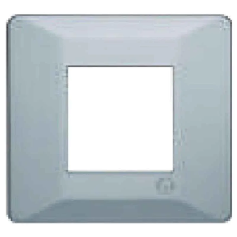 L&T entice 4 Module Cover Plate (Without Grid Frames) (Pack of 10) [Ice Silver]